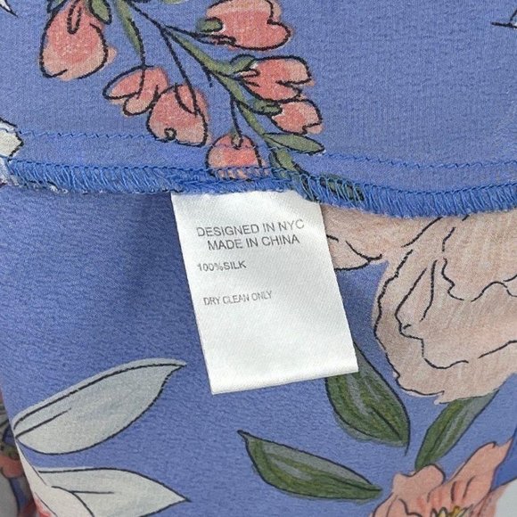 SOLD Yumi Kim Floral Rainforest Peri Rise Shine Blouse - Picture 8 of 9